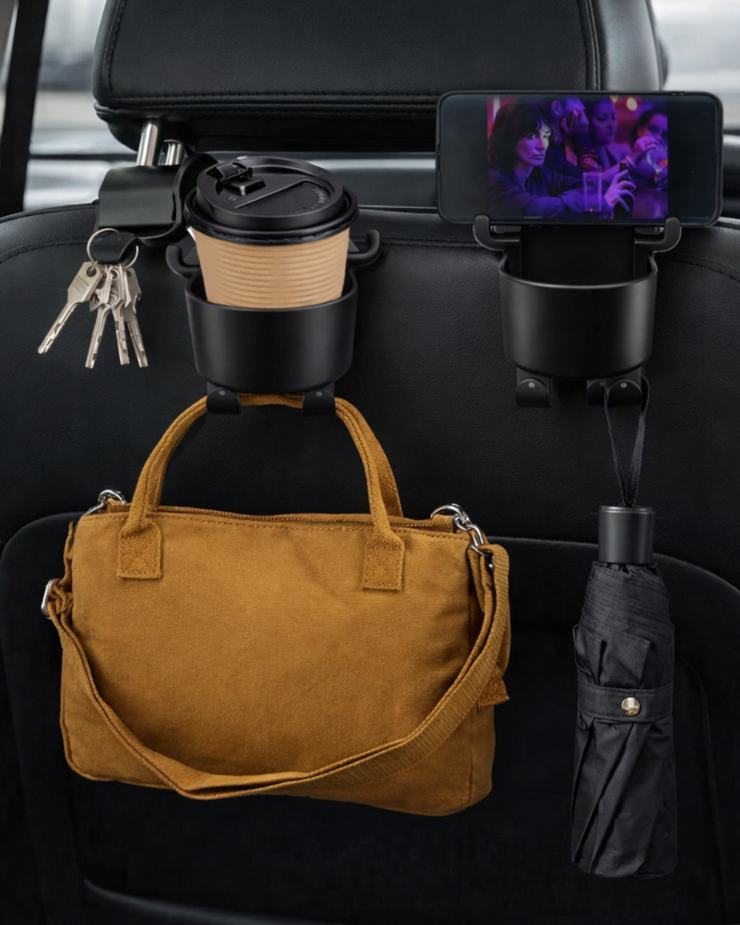 Multifunctional Hanging Storage Cup & Mobile Holder (Buy One get one free)