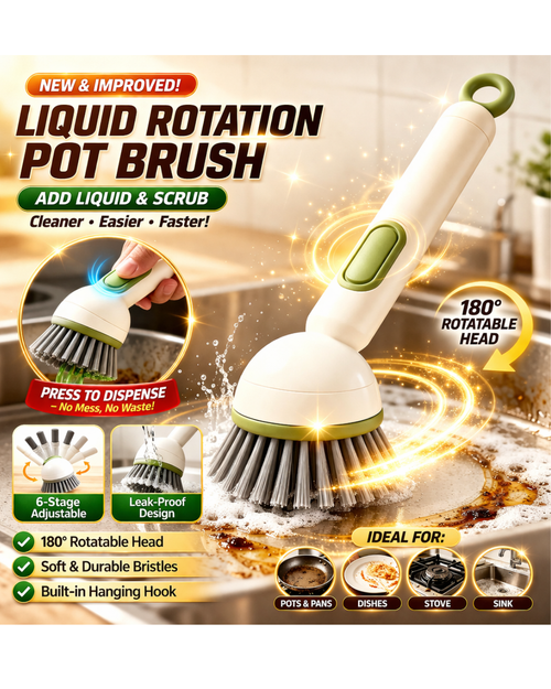 360� Scrubber Wand with Liquid Dispenser