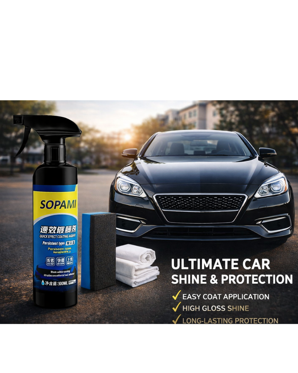 Sopami Car Coating Spray 100ml (Buy One get one free)