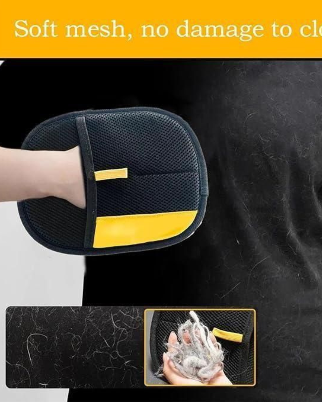 Pet Hair Removal Gloves (Buy One get One Free)
